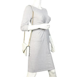 Prada Saffiano Triangle Logo Envelope Shoulder Bag