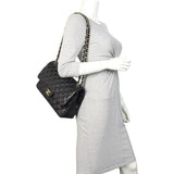 Chanel Classic Double Flap Jumbo | Black Diamond