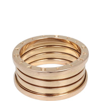 Bvlgari B.Zero1 18k Rose Gold Four Band Ring