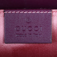 Gucci GG Marmont Small Velvet Shoulder Bag Interior Stamp