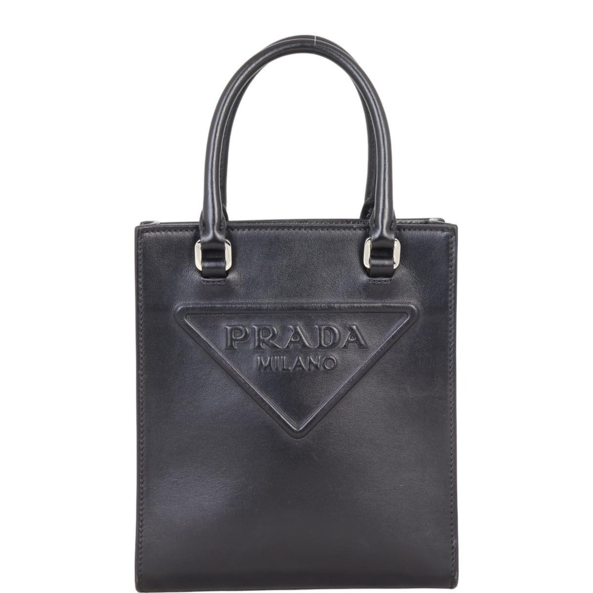 Prada Logo Drill Tote Mini