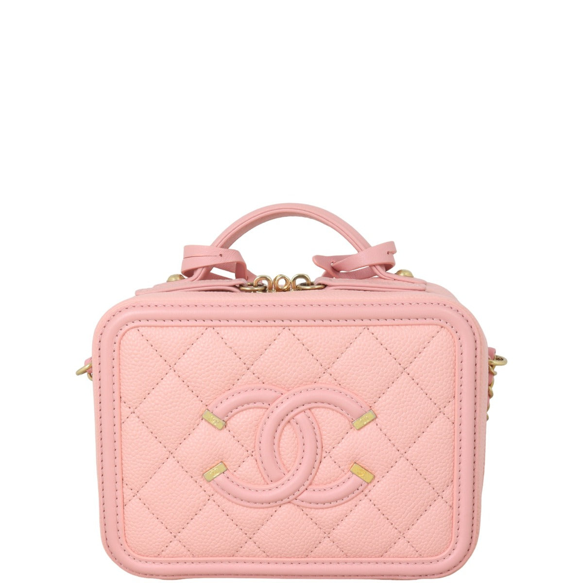 Chanel CC Filigree Vanity Case Small