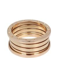 Bvlgari B.Zero1 18k Rose Gold Four Band Ring