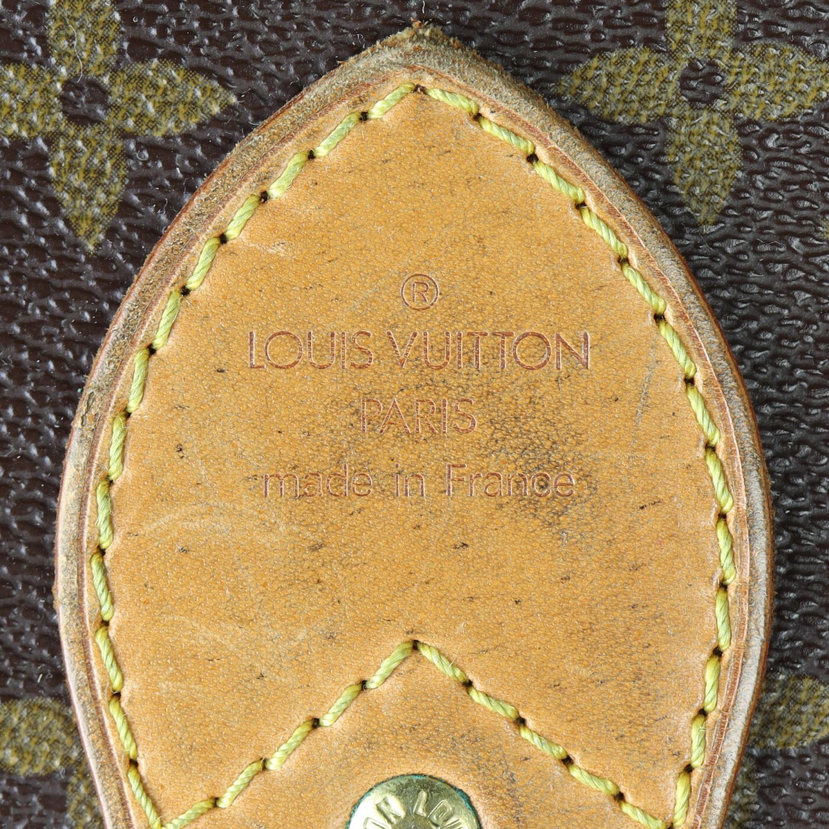 Louis Vuitton Sac Chasse Travel Bag Monogram Interior Stamp