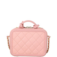 Chanel CC Filigree Vanity Case Small