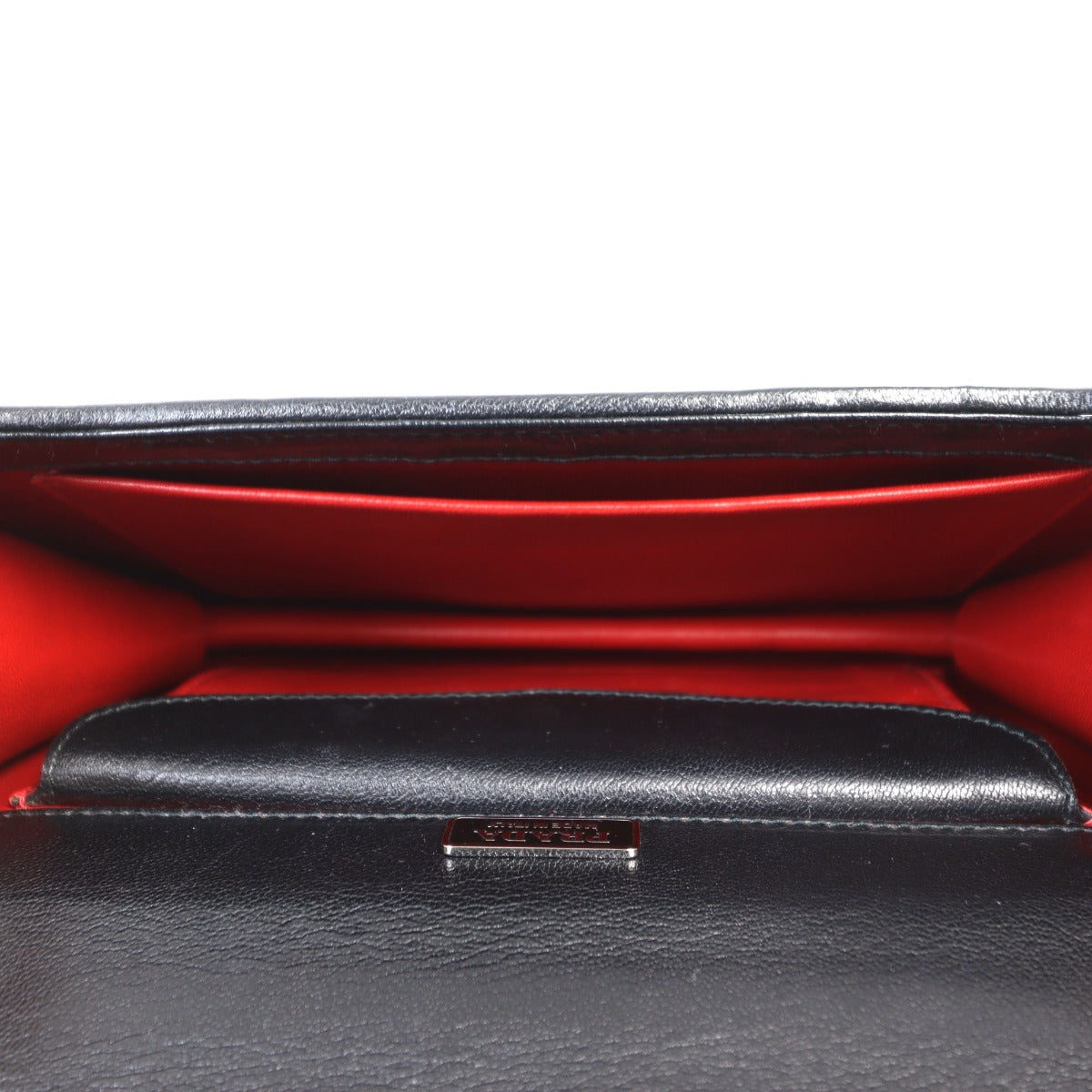 Prada Madras Woven Leather Chain Bag