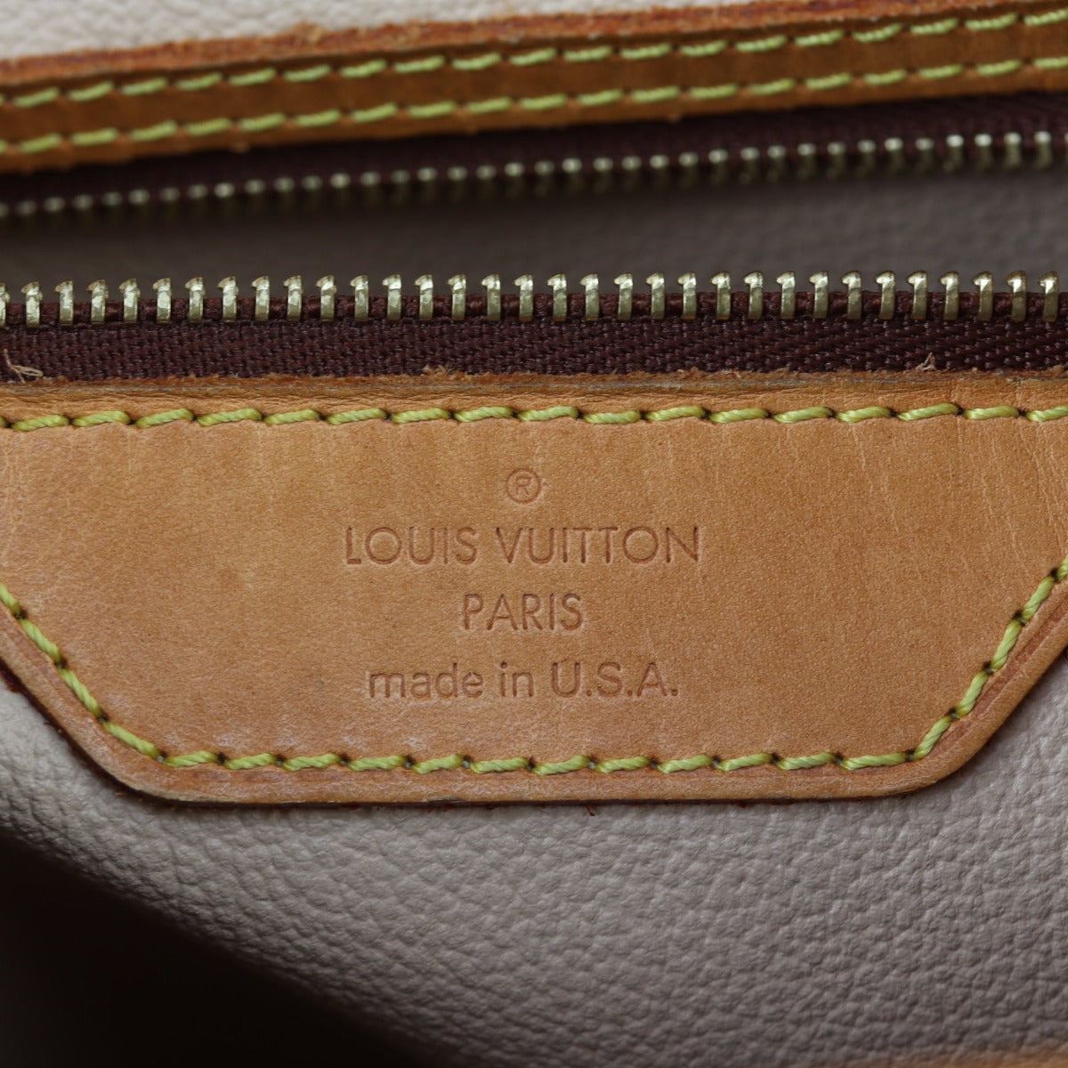 Louis Vuitton Bucket GM Monogram Interior Stamp