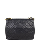 Chanel CC Single Flap Bag | Black Lambskin