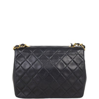 Chanel CC Single Flap Bag | Black Lambskin