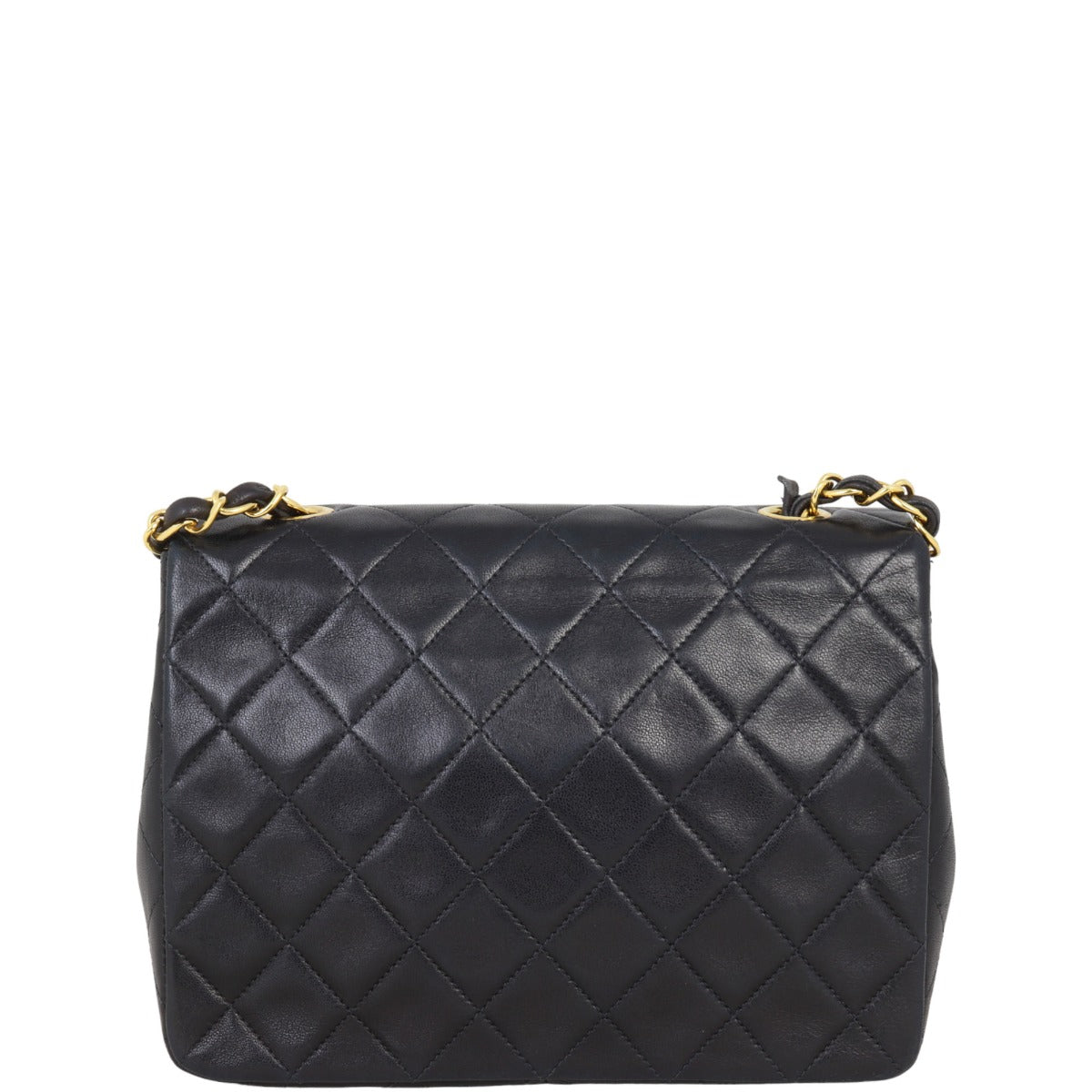 Chanel CC Single Flap Bag | Black Lambskin