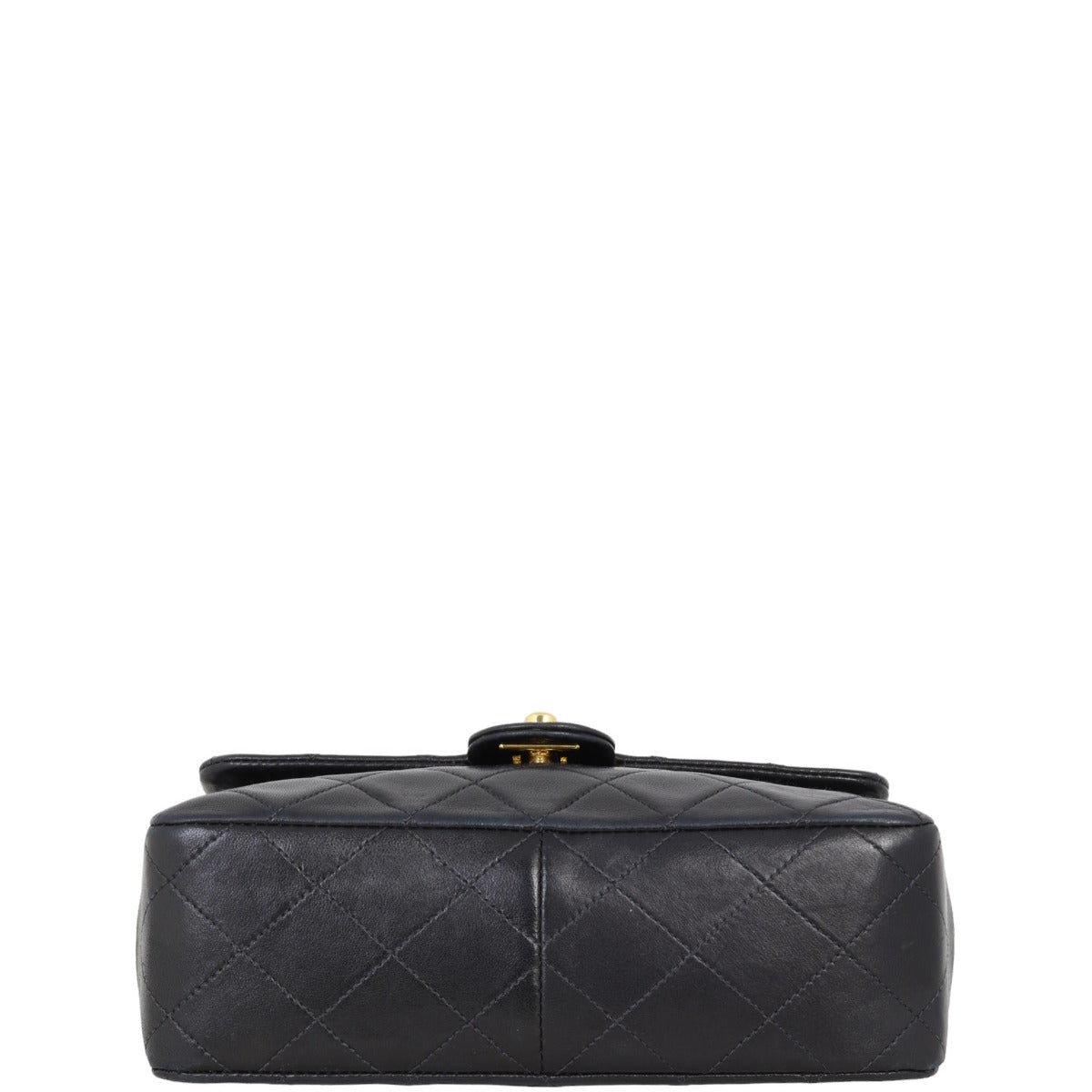 Chanel CC Single Flap Bag | Black Lambskin