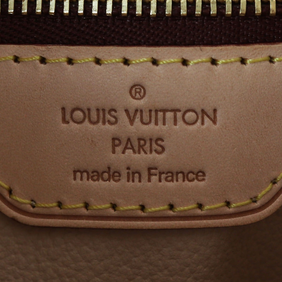 Louis Vuitton Petit Bucket Bag Monogram Interior Stamp