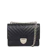 Prada Madras Woven Leather Chain Bag