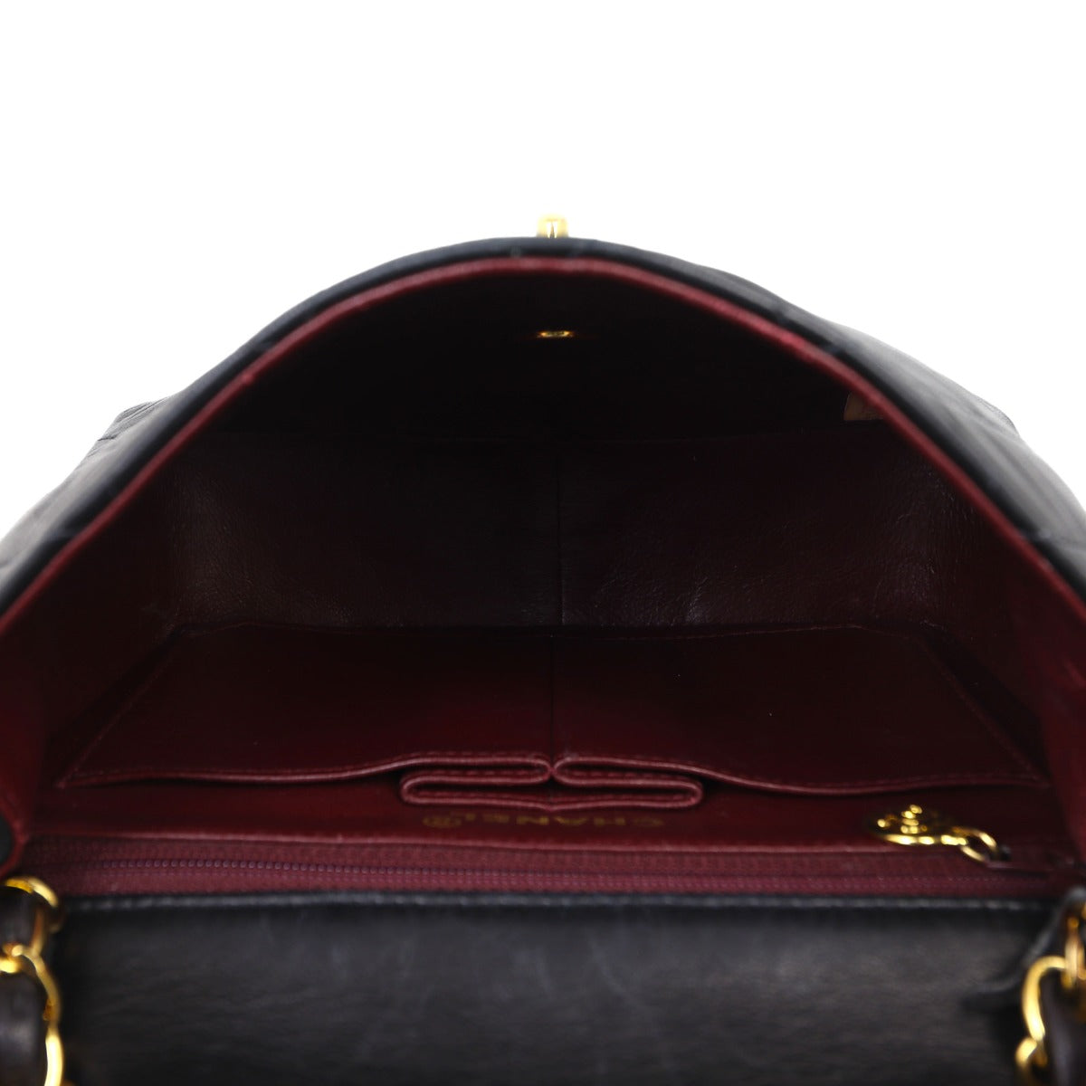 Chanel CC Single Flap Bag | Black Lambskin