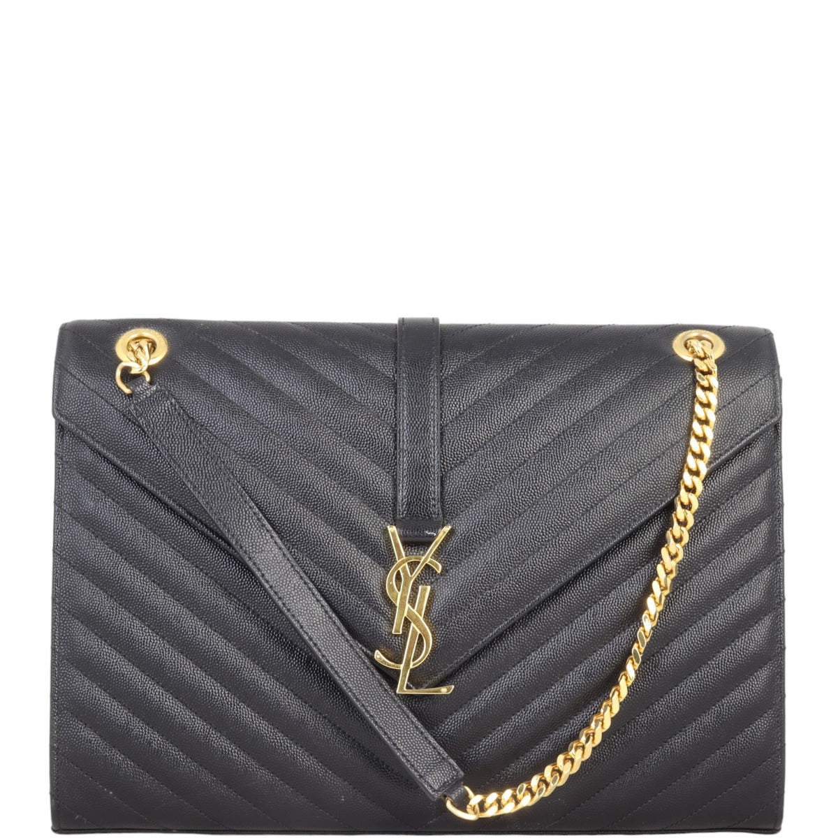Saint Laurent Matelasse Envelope Large Bag