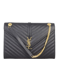 Saint Laurent Matelasse Envelope Large Bag