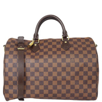 Louis Vuitton Speedy 35 Bandouliere Damier Ebene