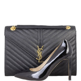 Saint Laurent Matelasse Envelope Large Bag