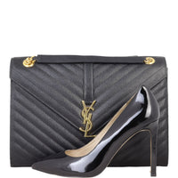 Saint Laurent Matelasse Envelope Large Bag