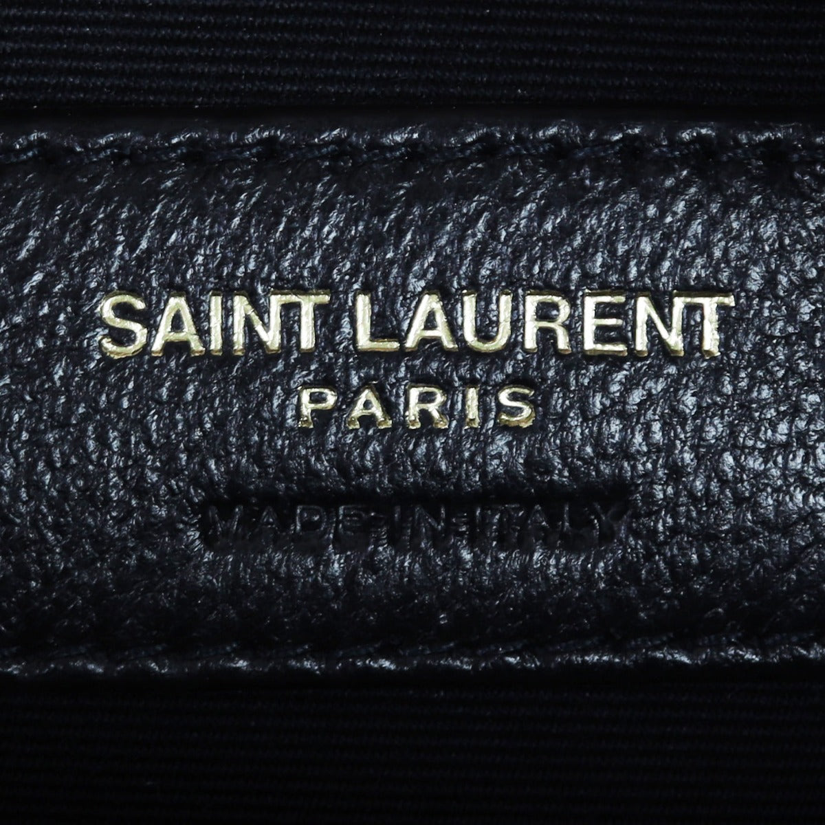 Saint Laurent Vinyle Round Camera Bag Interior Stamp