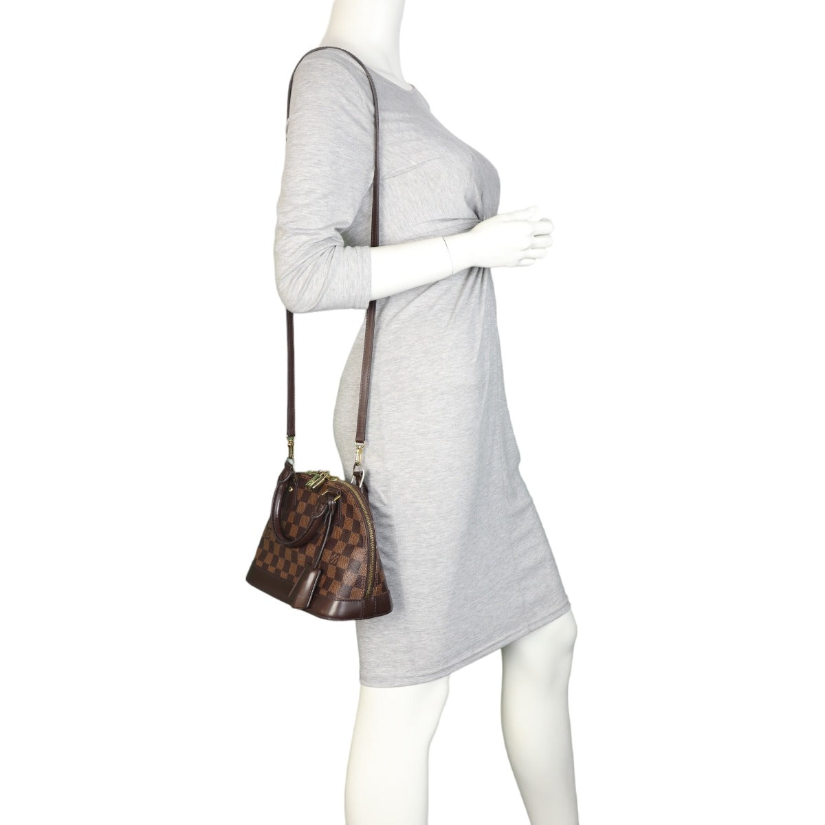 Louis Vuitton Alma BB Damier Ebene | Padlock Gold