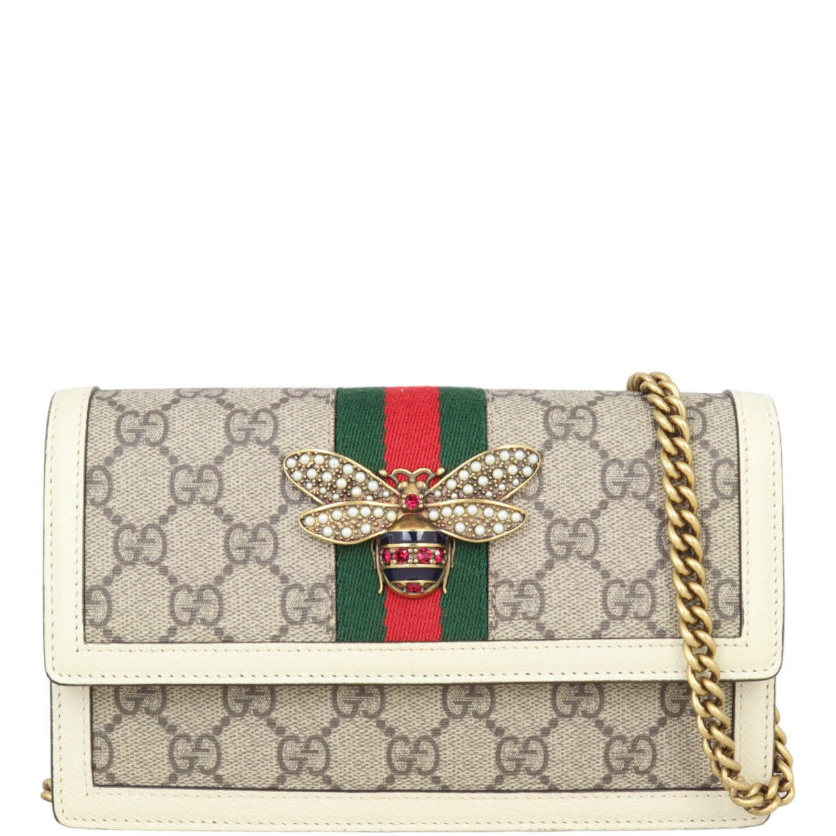 Gucci GG Supreme Queen Margaret Wallet on Chain