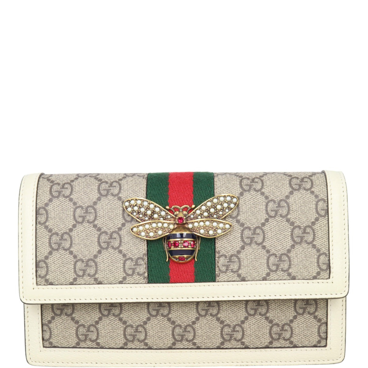 Gucci GG Supreme Queen Margaret Wallet on Chain