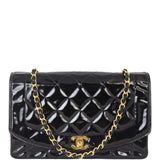 Chanel Quilted Diana Patent Flap Bag | Black