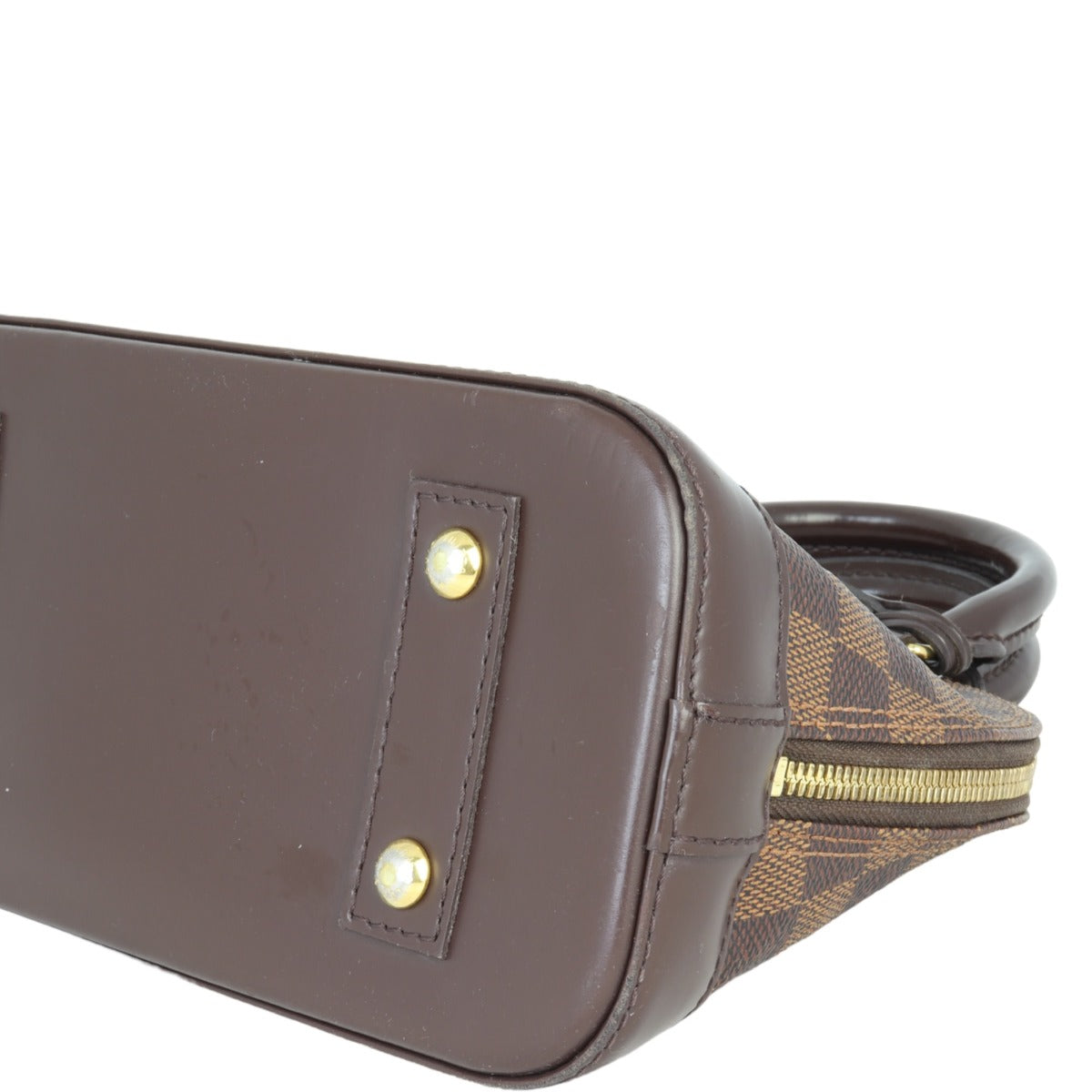 Louis Vuitton Alma BB Damier Ebene | Padlock Gold