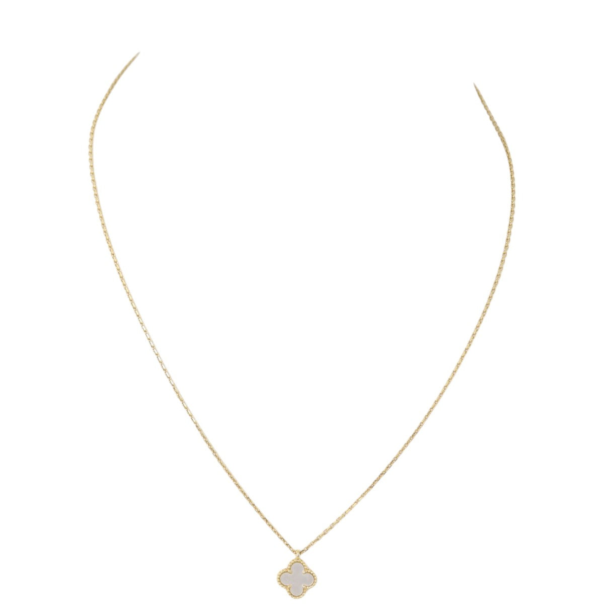 Van Cleef & Arpels Sweet Alhambra 1 Motif Mother of Pearl Necklace