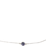 Tiffany & Co Elsa Peretti Color by the Yard Sprinkle Tanzanite Diamond Sterling Silver Necklace