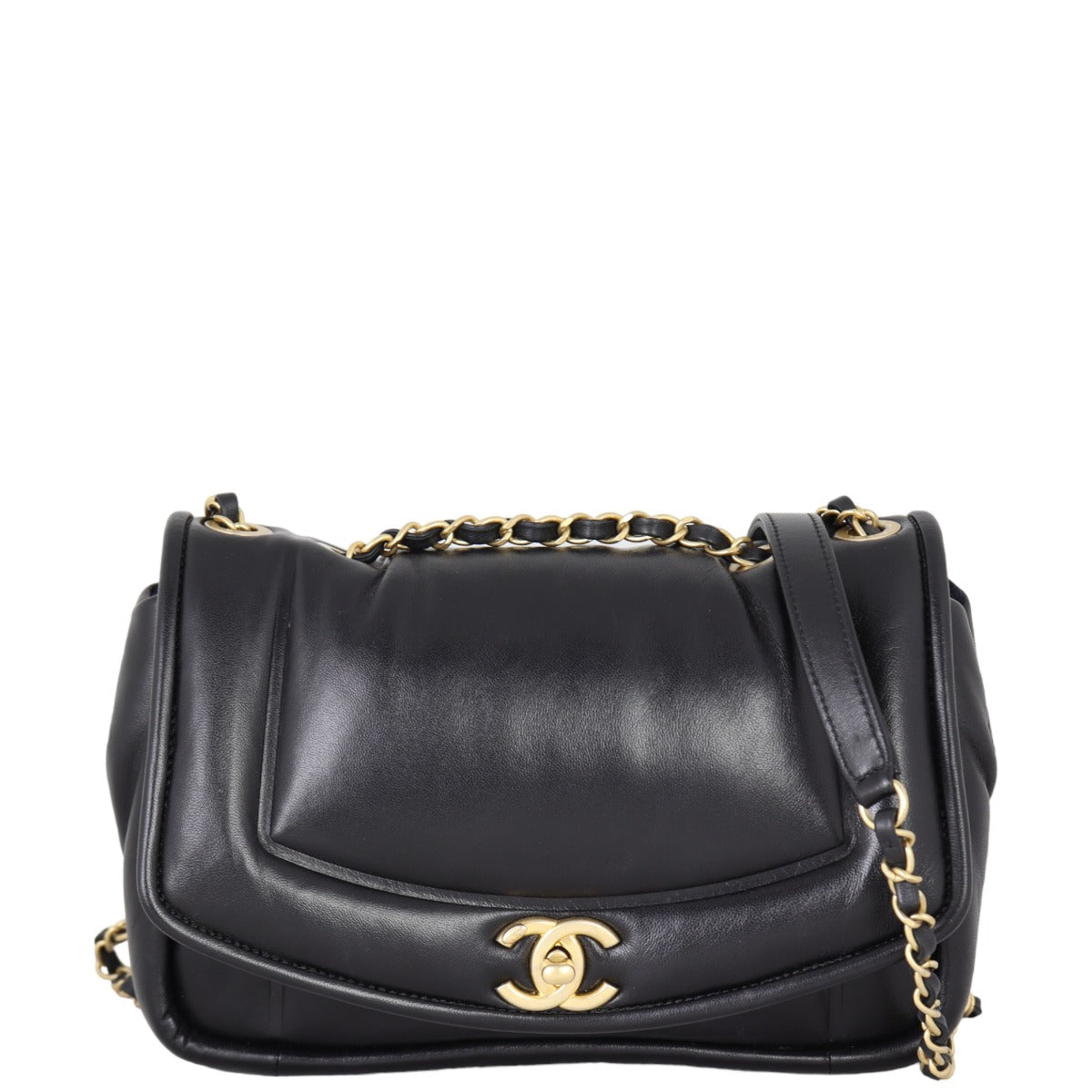 Chanel Vintage Puffy Flap Bag Medium | Black