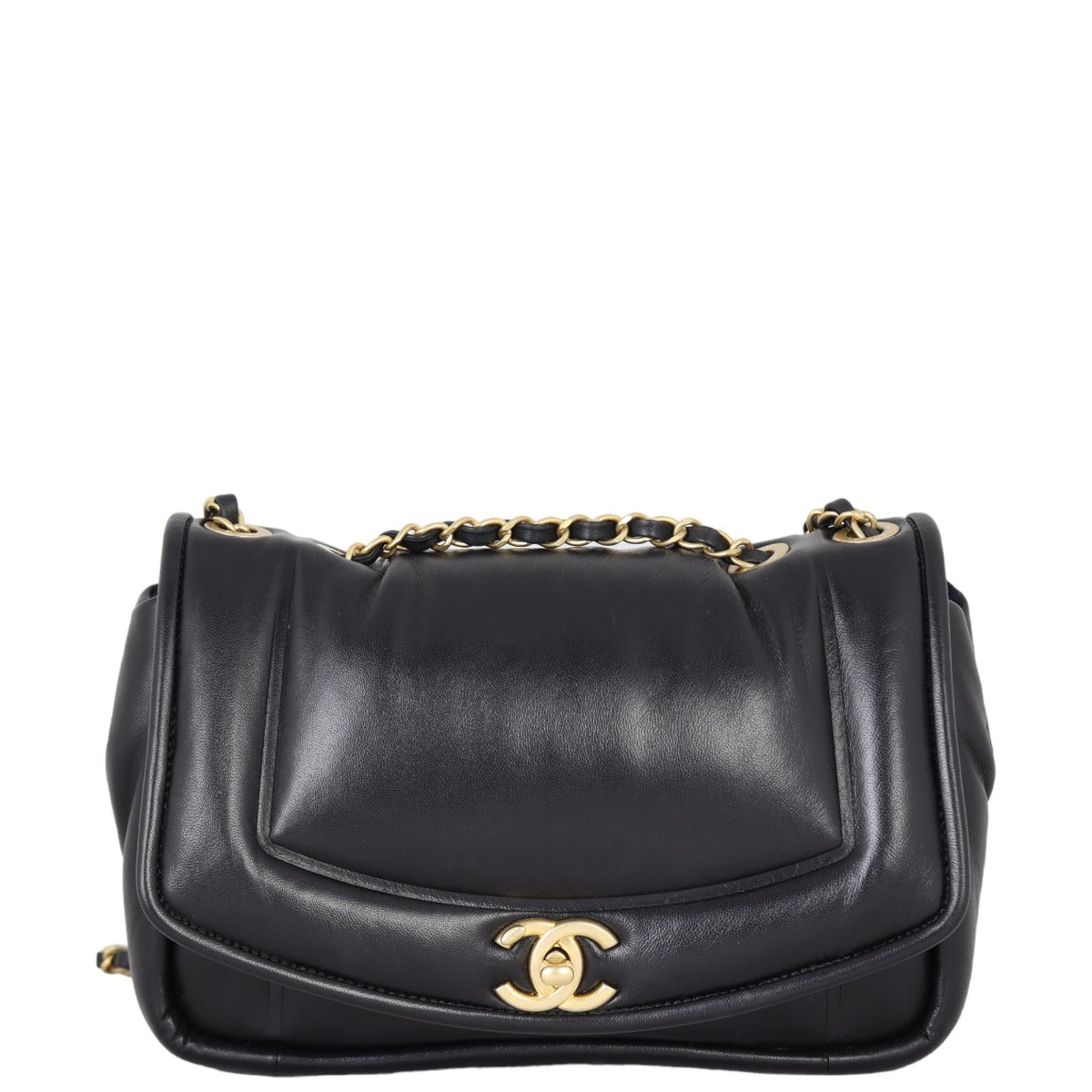 Chanel Vintage Puffy Flap Bag Medium | Black