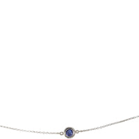 Tiffany & Co Elsa Peretti Color by the Yard Sprinkle Tanzanite Diamond Sterling Silver Necklace