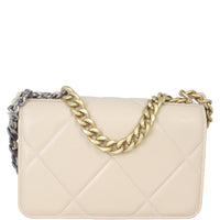 Chanel 19 Wallet On Chain | Beige Goatskin