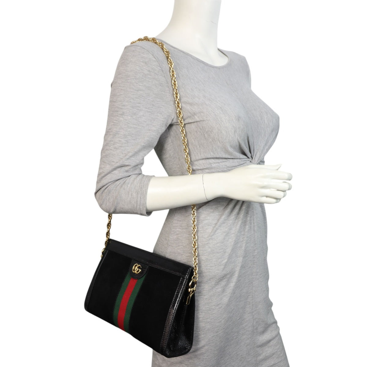 Gucci Ophidia Small Suede Shoulder Bag