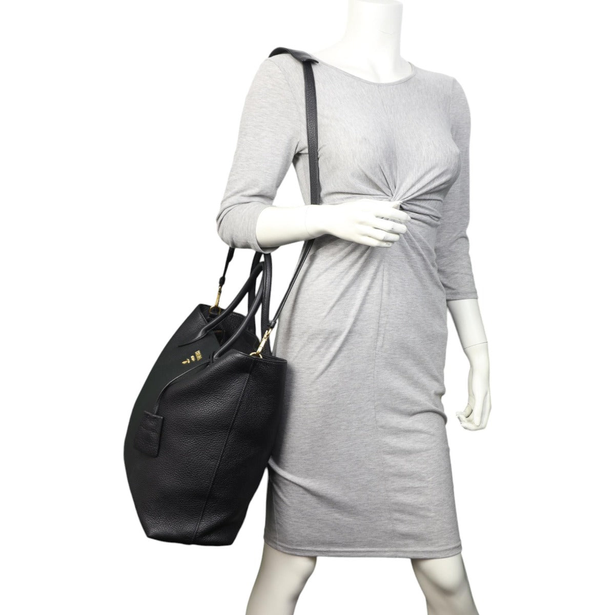 Prada Vitello Daino Zip Tote