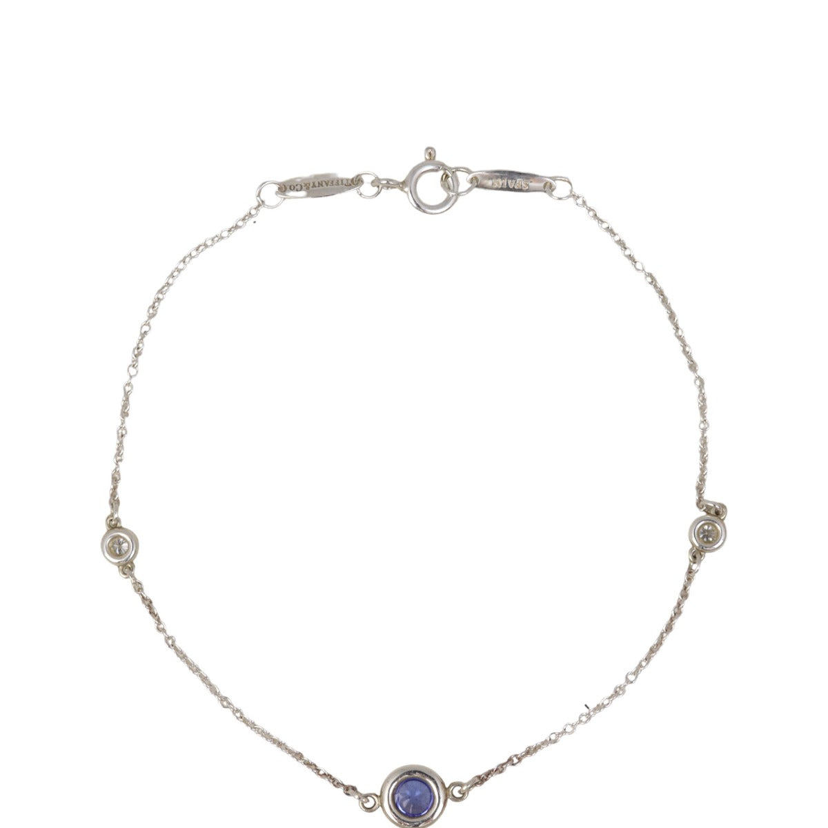 Tiffany & Co Elsa Peretti Color by the Yard Single Tanzanite Bracelet