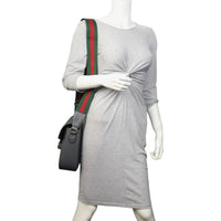 Gucci Leather Horsebit Shoulder Bag Large