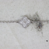 Van Cleef & Arpels Sweet Alhambra 6 Motif Diamond 18k White Gold Bracelet