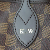 Louis Vuitton Neverfull MM Damier Ebene Hot Stamp
