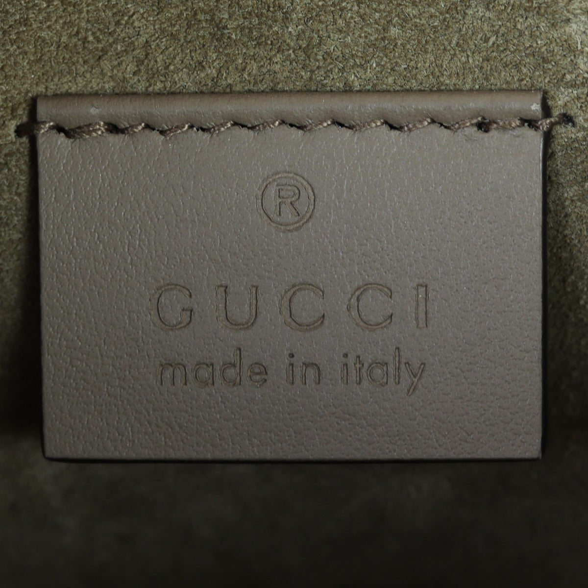 Gucci Dionysus GG Supreme Mini Shoulder Bag Interior Stamp