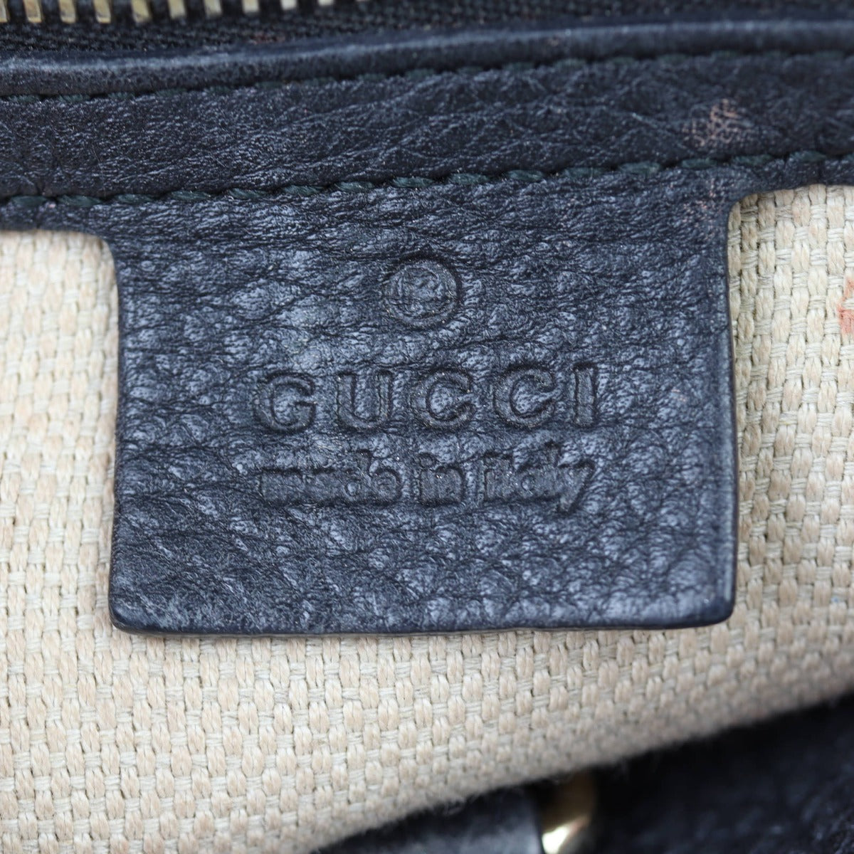 Gucci Soho Chain Shoulder Bag Medium Interior Stamp
