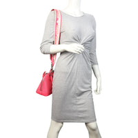 Louis Vuitton Alma BB Epi with Embroidered Strap | Dragon Fruit Pink