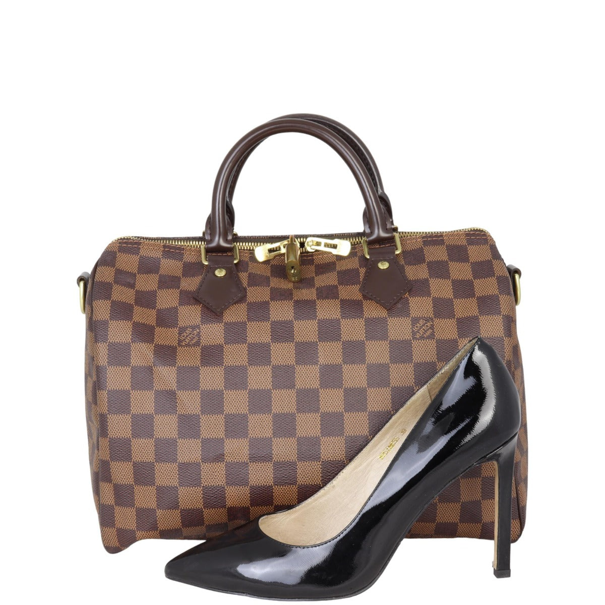 Louis Vuitton Speedy 30 Bandouliere Damier Ebene