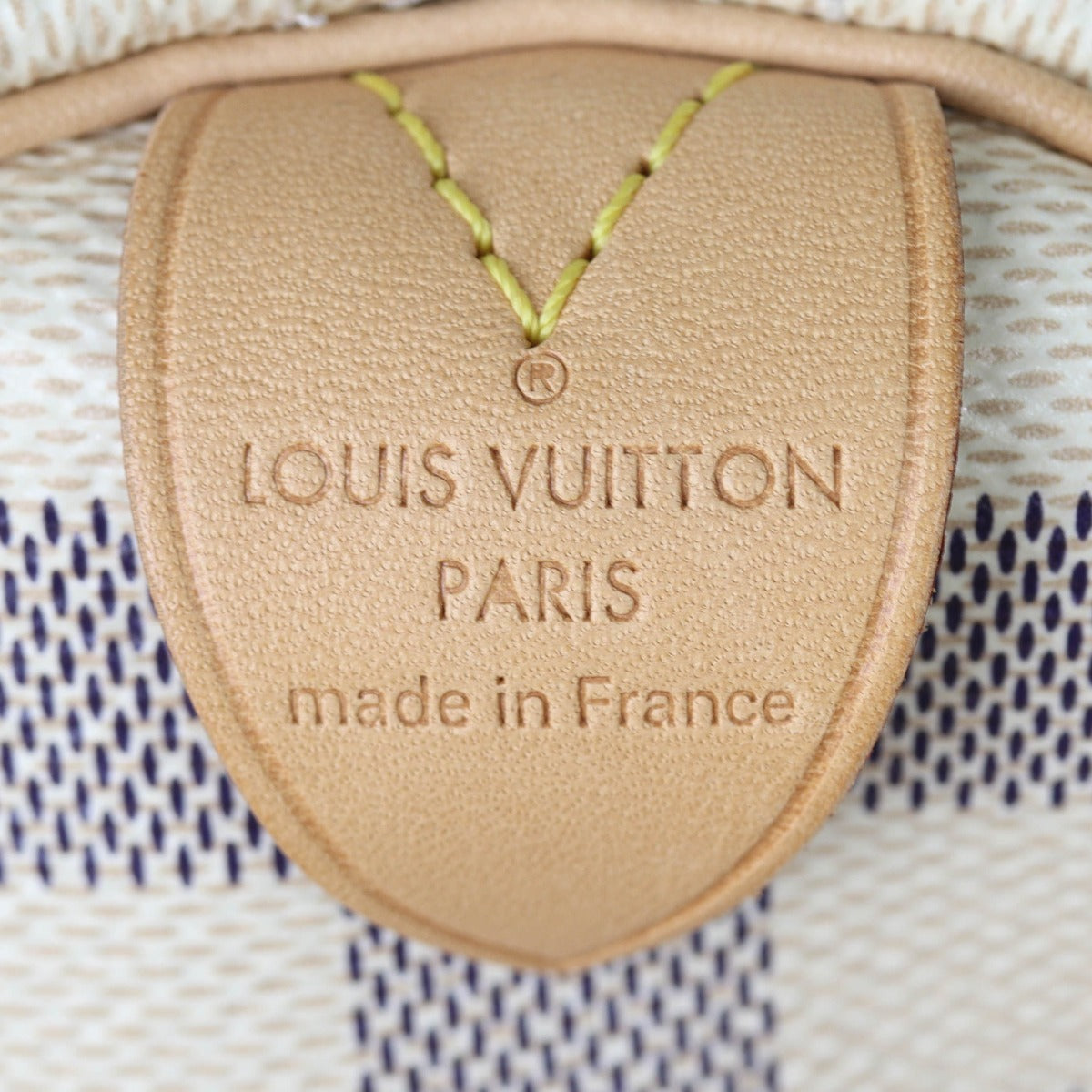 Louis Vuitton Speedy 25 Damier Azur Interior Stamp