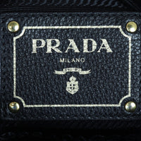 Prada Vitello Daino Satchel Bag Interior Stamp
