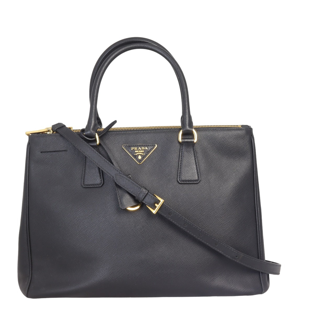 Prada Saffiano Lux Galleria Double Zip Tote Medium