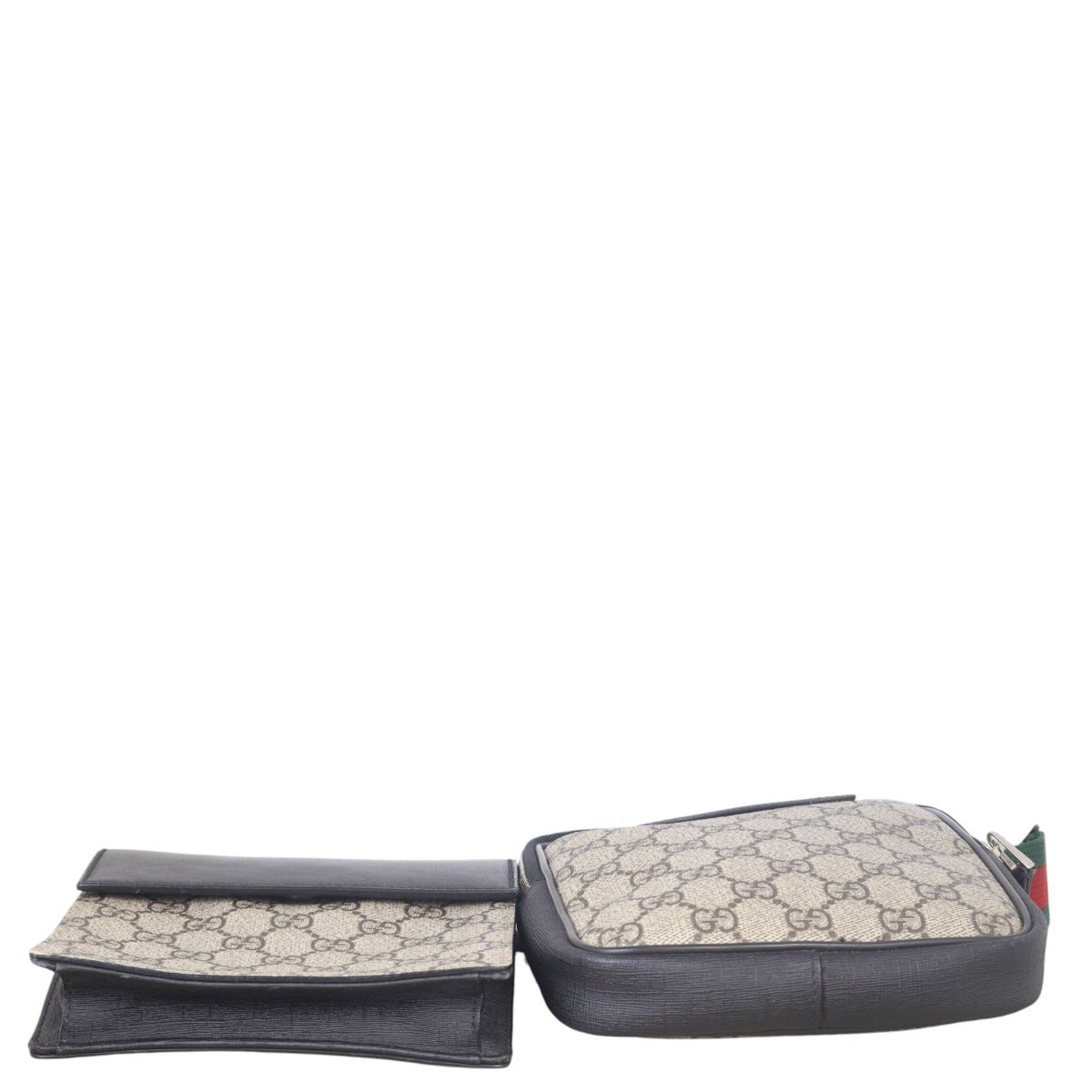 Gucci GG Supreme Double Pocket Belt Bag