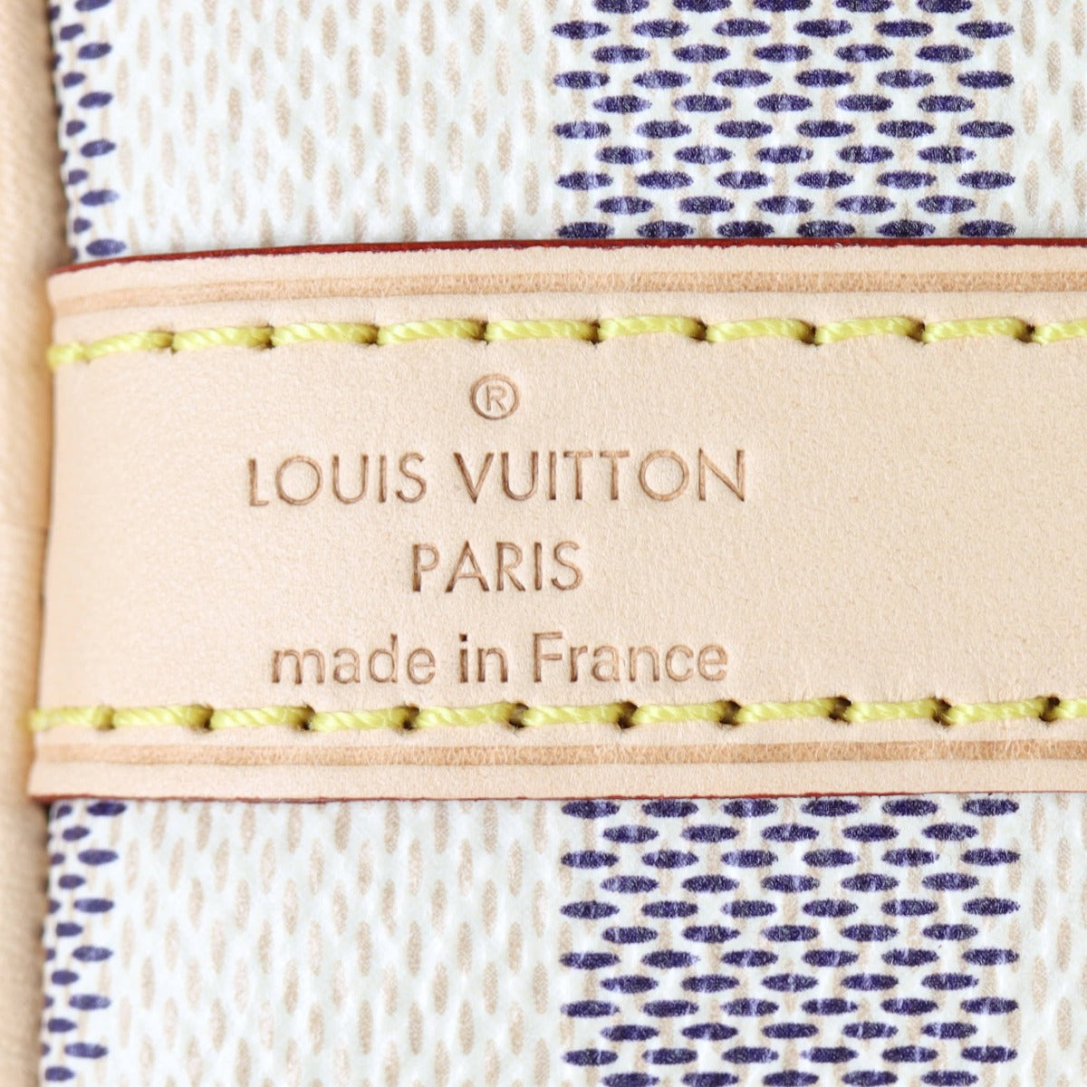 Louis Vuitton Speedy 25 Bandouliere Damier Azur Interior Stamp